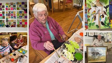 HC-One care homes highlight wonderful process to create artwork pieces on World Art Day